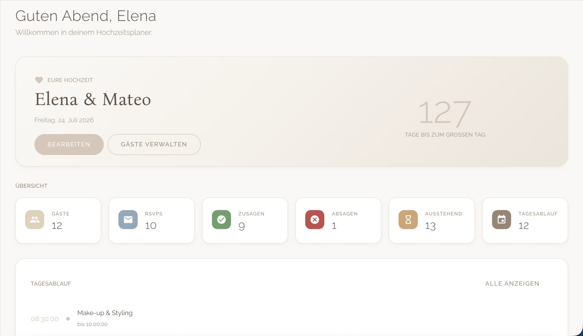 Alles zentral im Dashboard verwalten